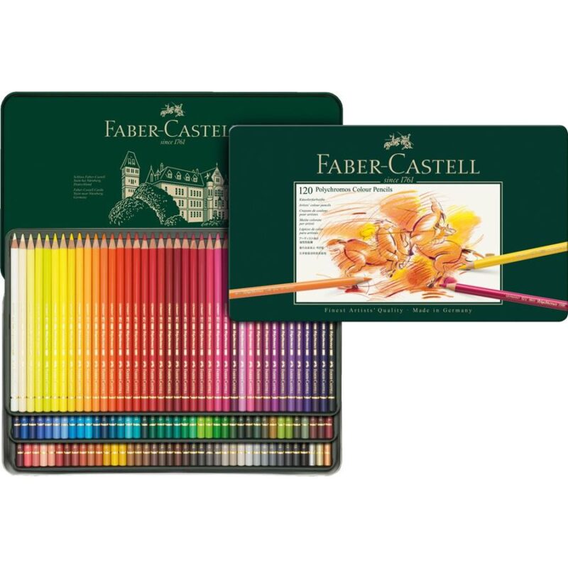 Polychromos colour pencil, tin of 120 - Faber Castell – Image 2