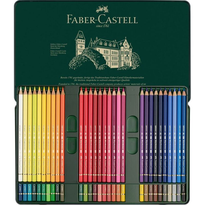 Faber-Castell Polychromos colour pencil, tin of 60 – Image 3