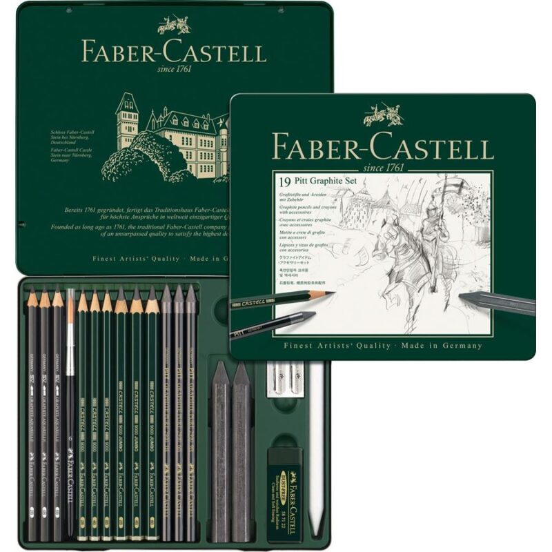 Faber Castell Pitt Graphite set, tin of 19 – Image 2