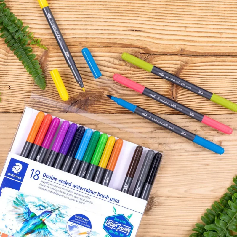Staedtler - 18 Double-ended watercolour brush pen – Image 2