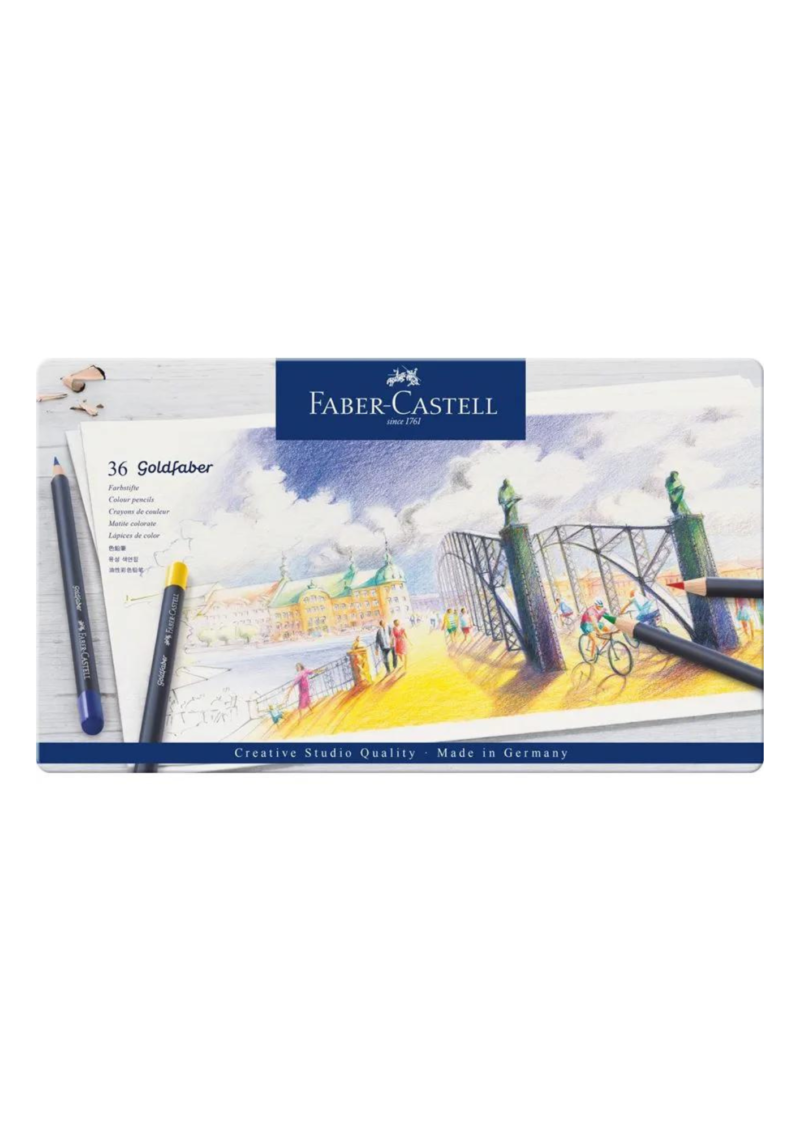 Faber Castell Goldfaber colour pencil, tin of 36