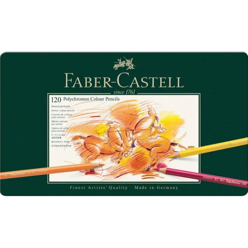 Polychromos colour pencil, tin of 120 - Faber Castell