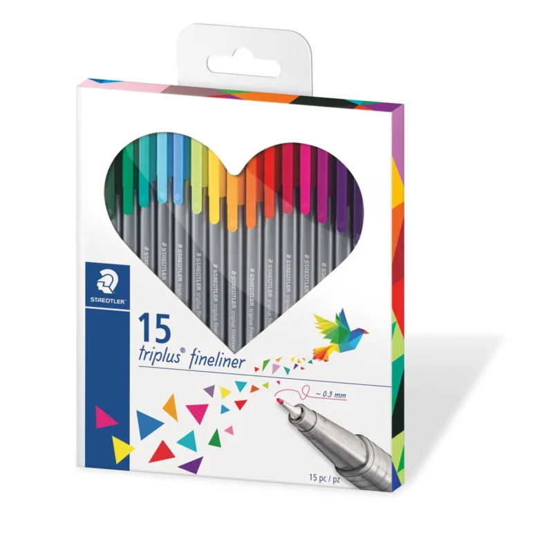 Staedtler Triangular fineliner set de 15 triplus®
