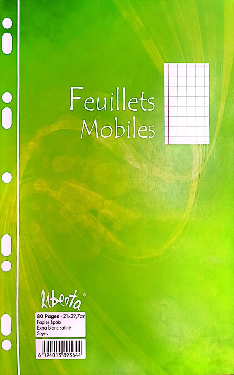Feuilles mobiles A4 Liberta 80p A4 seyes