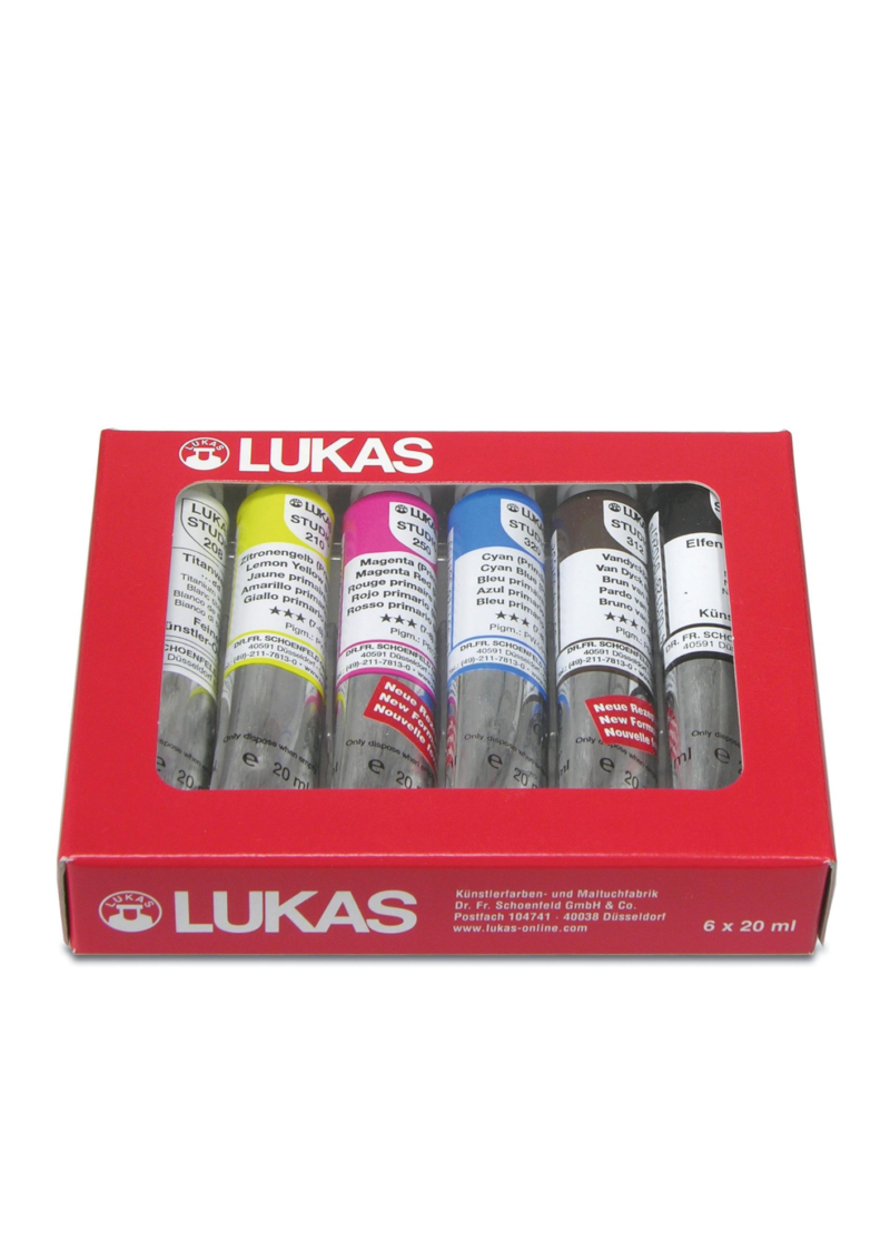 Lukas Studio Oil Paint Set of 6 Pieces