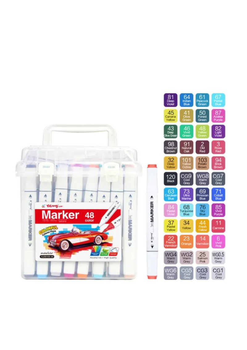 Color Art Markers Colors Twin Tipped Markers Set