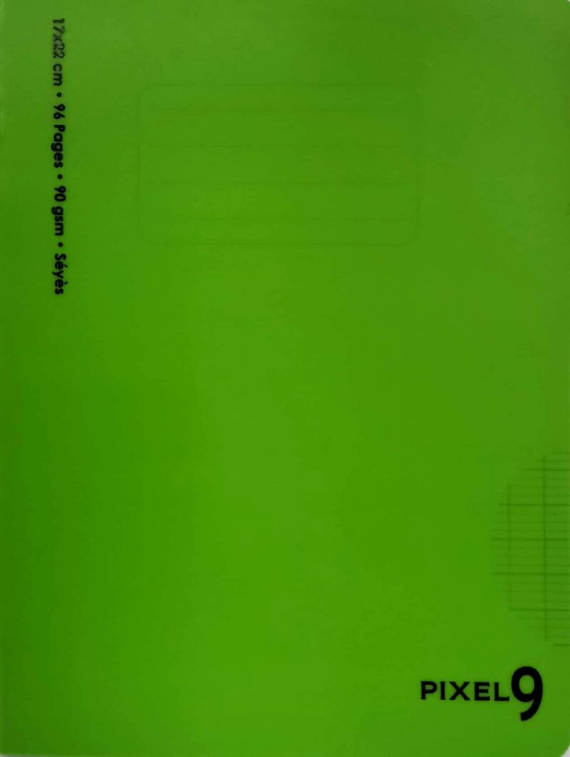 Mintra Cahier Polypro 17*22, 96 pages Couverture plastifié-90g-Vert