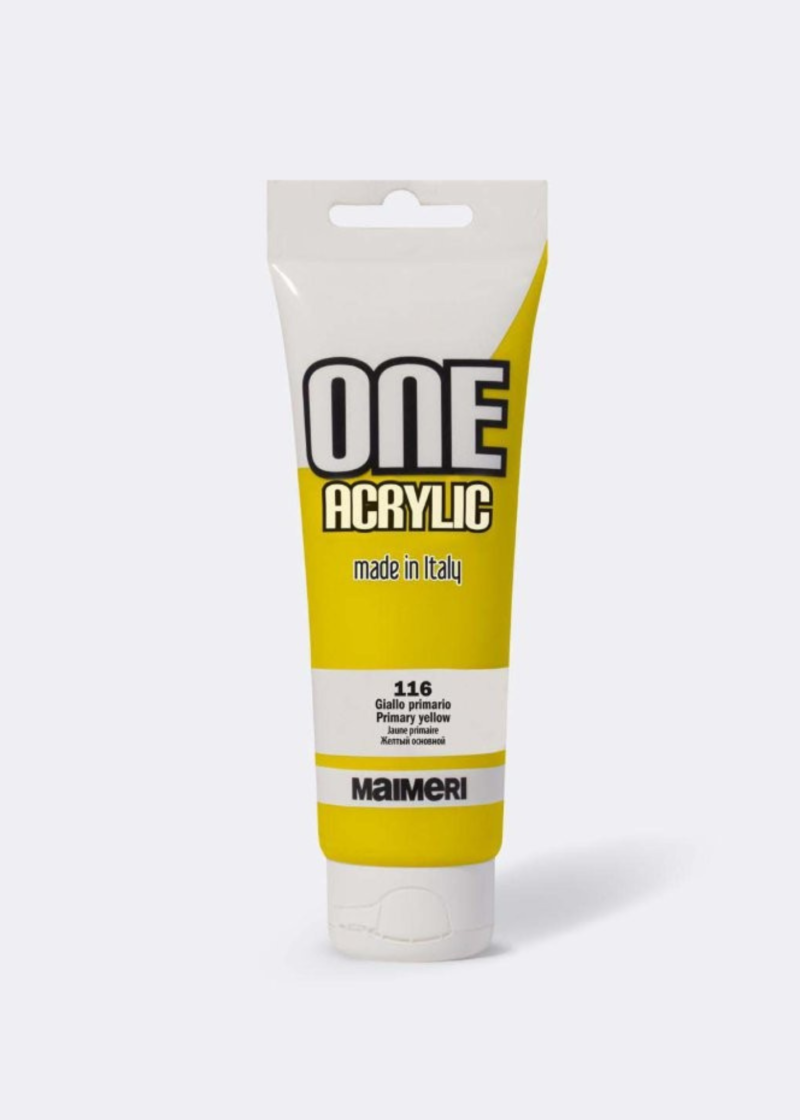 Peinture Acrylique Maimeri ONE - 120 ml - Jaune primaire