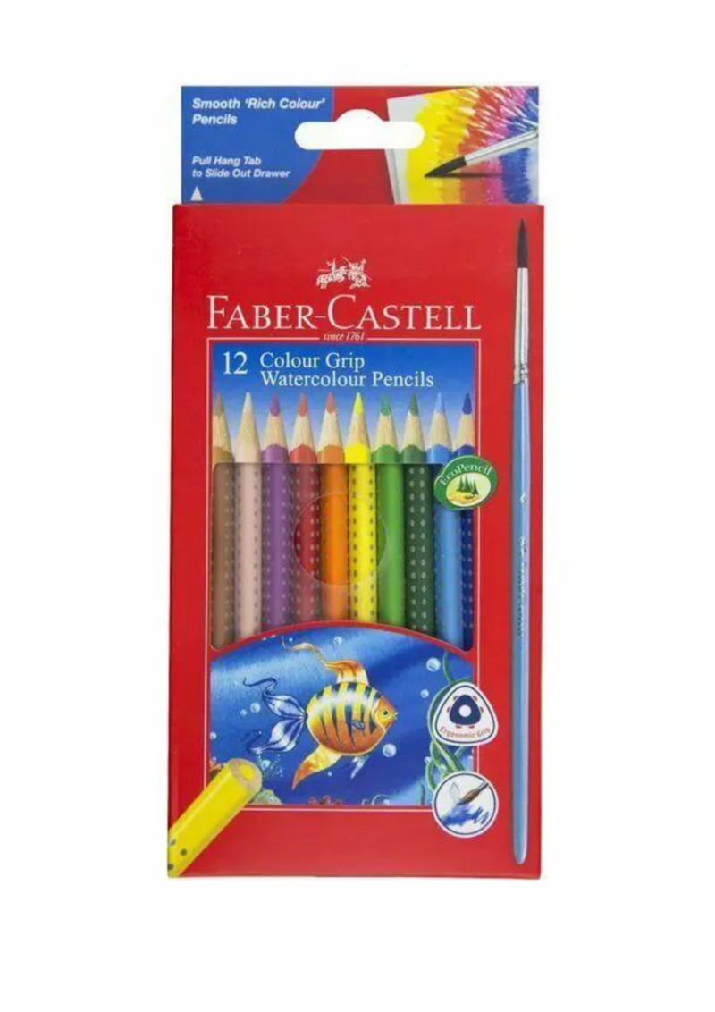 12 crayons aquarelles GRIP  Faber Castell