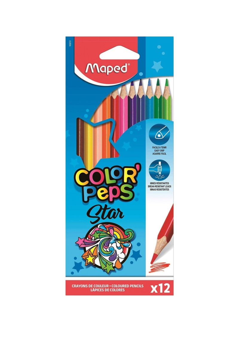 Crayon de couleur MAPED 12 Color'Peps