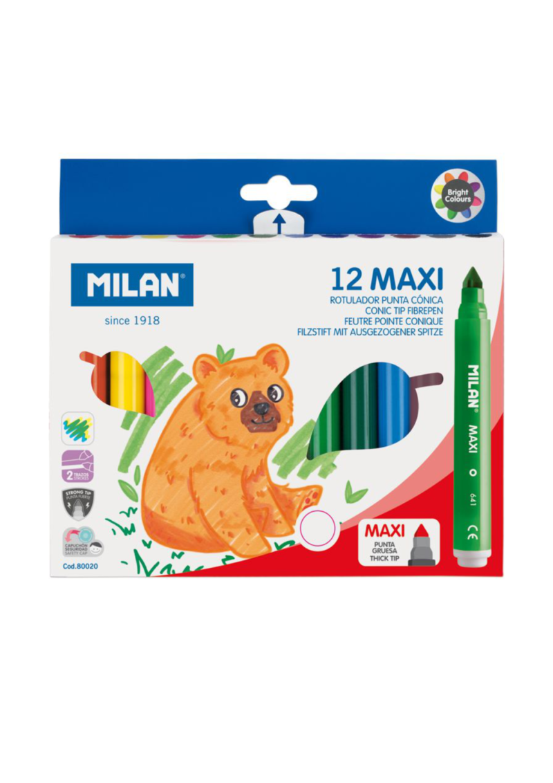 Feutre Milan 12 Maxi tip gros