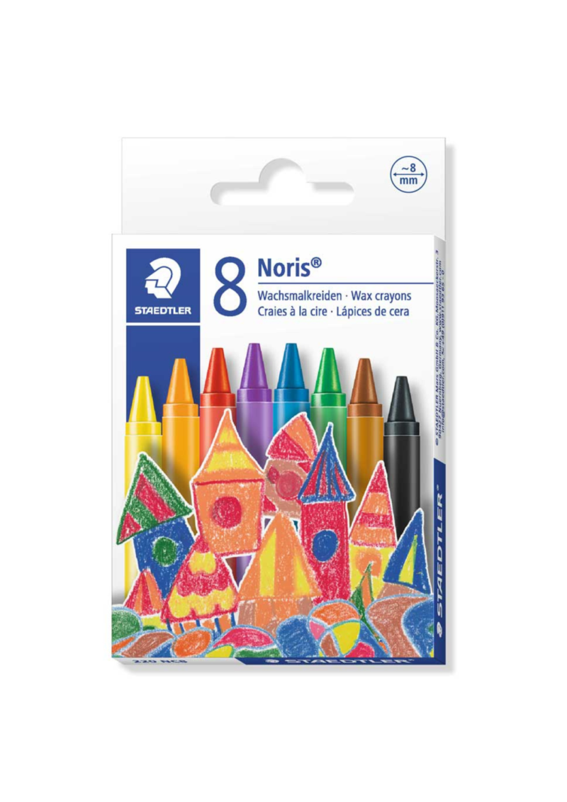 STAEDTLER Wax crayon 8 Colors - 220 NC8