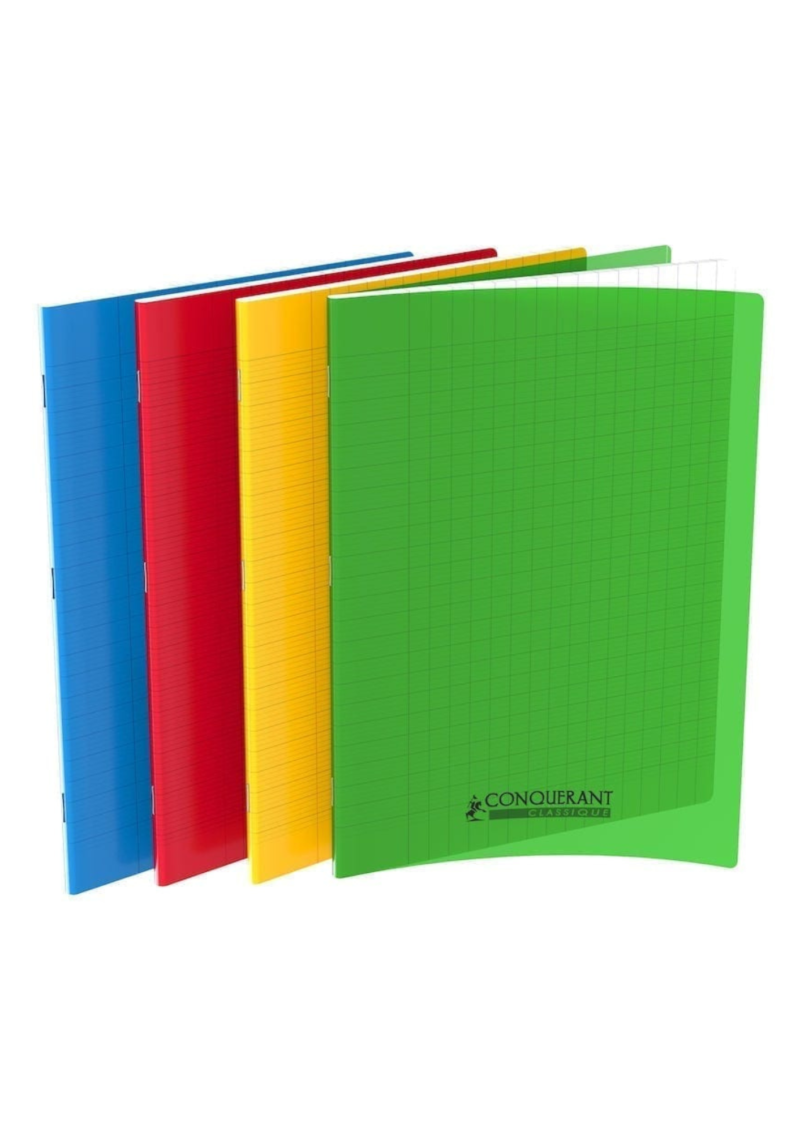 Cahier Conquerant 24*32 96P 90G Polypro