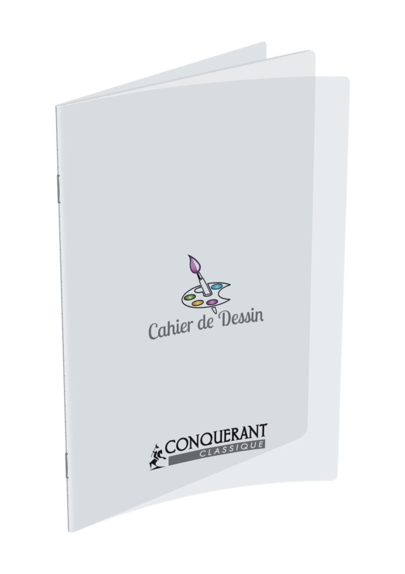 Cahier de Dessin Conquerant 24*32 48P 120G Polypro