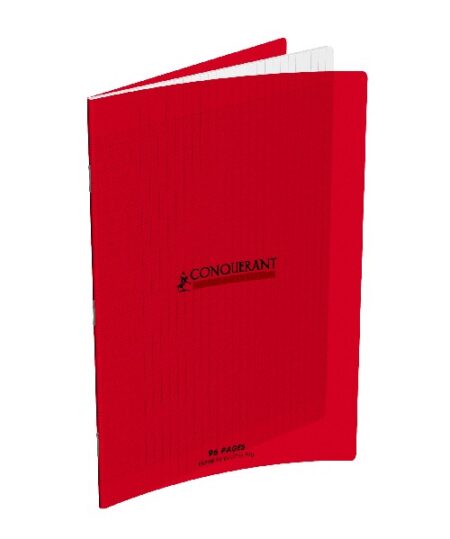 Cahier Rouge - 24x32cm - Grands Carreaux - 96 pages