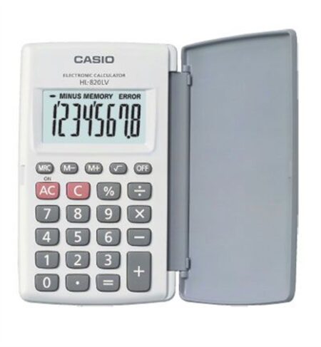 Calculadora Casio Hl-820lv-we Gris Resina