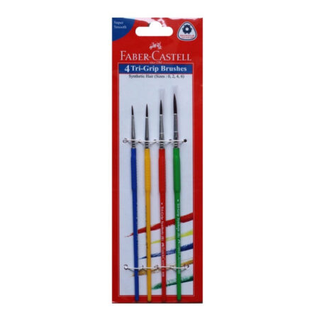 Faber Castell 4 Round Tri Grip Brushes