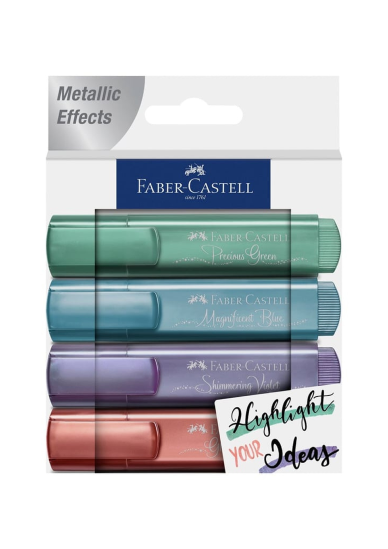 4 marqueurs métalliques - Highlight your Ideas - Faber Castell