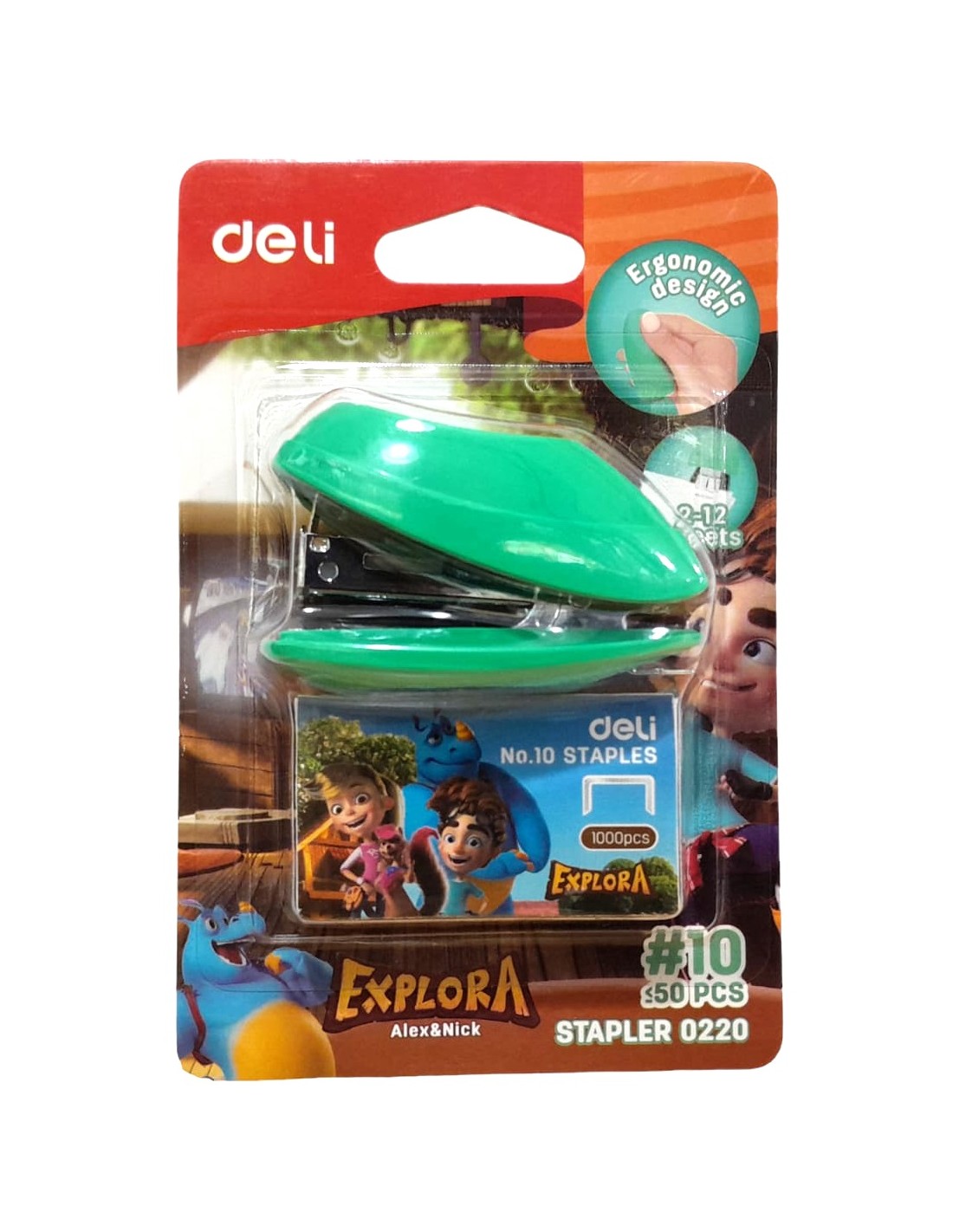 Agrafeuse PM Deli avec Recharge Réf 0220