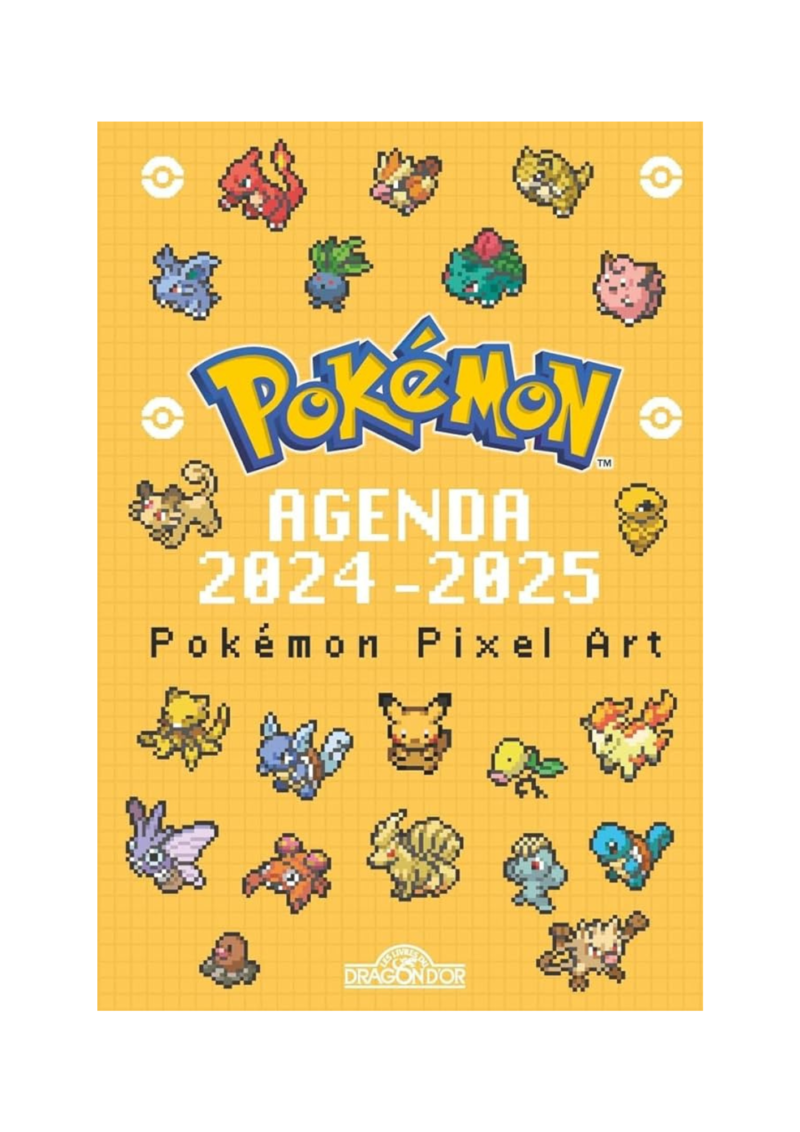 Agenda Pokémon pixel art de Nintendo - Poche