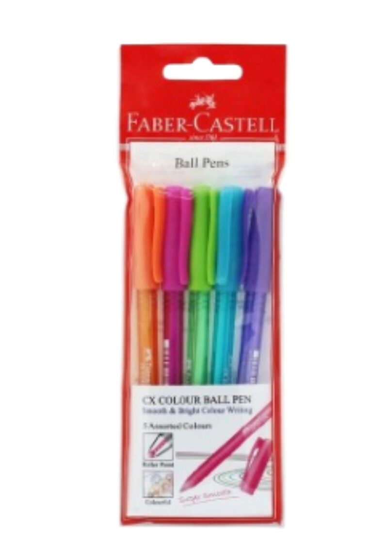 Pochette de 6 Stylo à bille Tri-Flow Couleurs