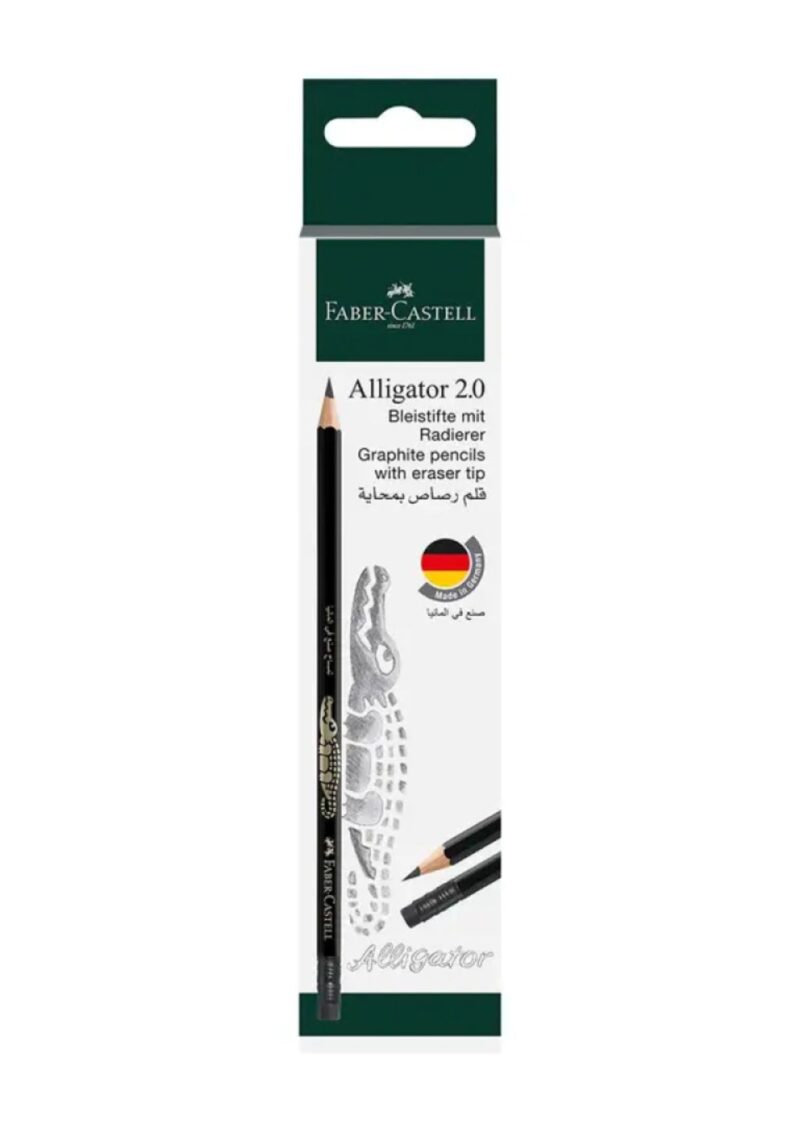 Graphite pencils with eraser tip