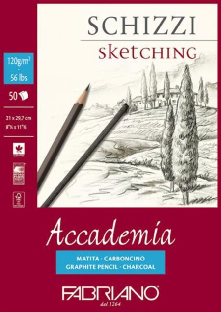 Bloc à Dessin Sans Spiral 50 Feuilles Academia A4 120G