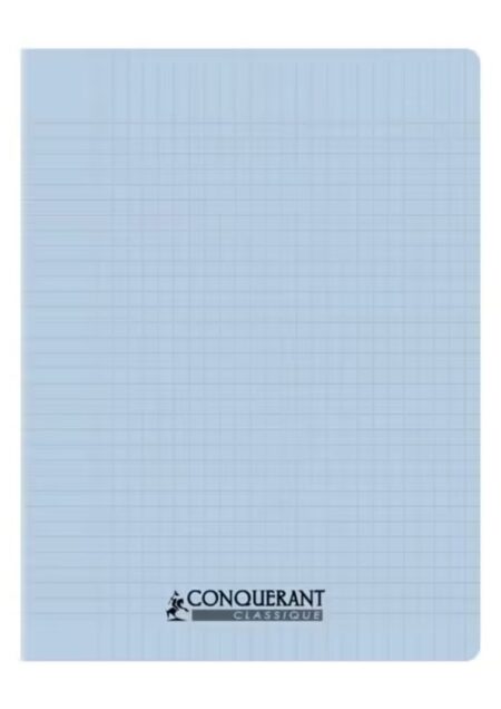 Cahier grand carreau 24 x 32 mm séyès 96 pages Bleu ciel