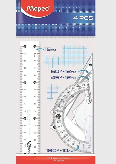 Maped 15cm 4 Piece Geometry Start Kit