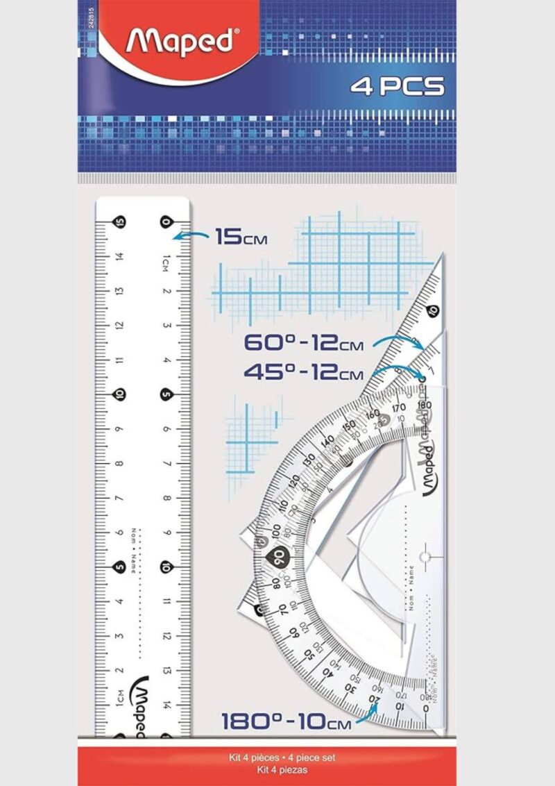 Maped 15cm 4 Piece Geometry Start Kit