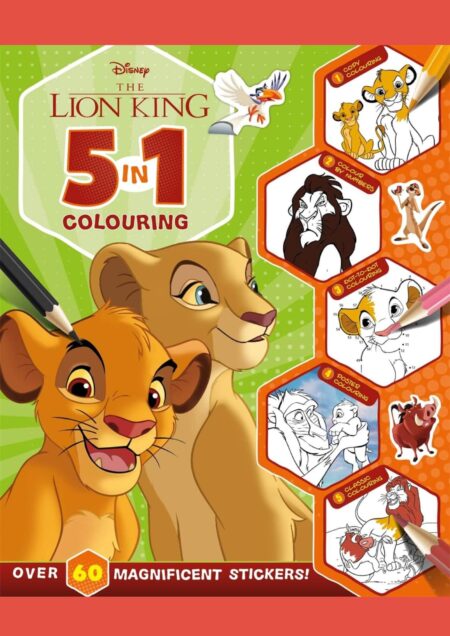 Disney The Lion King: 5 in 1 Colouring