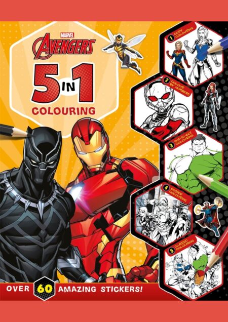 Marvel Avengers: 5 in 1 Colouring