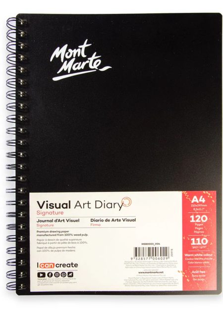 Visual Art Diary Signature 110gsm A4 120 Page