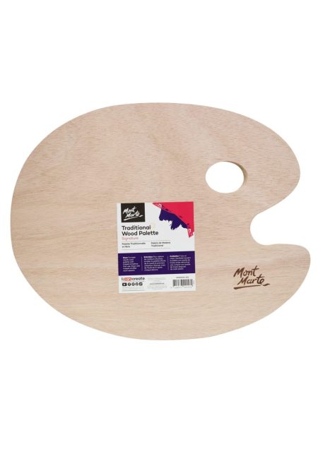 Traditional Wood Palette Signature 30 x 38cm (11.8 x 14.9in)