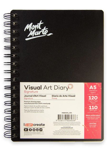 Visual Art Diary Signature 110gsm A5 120 Page