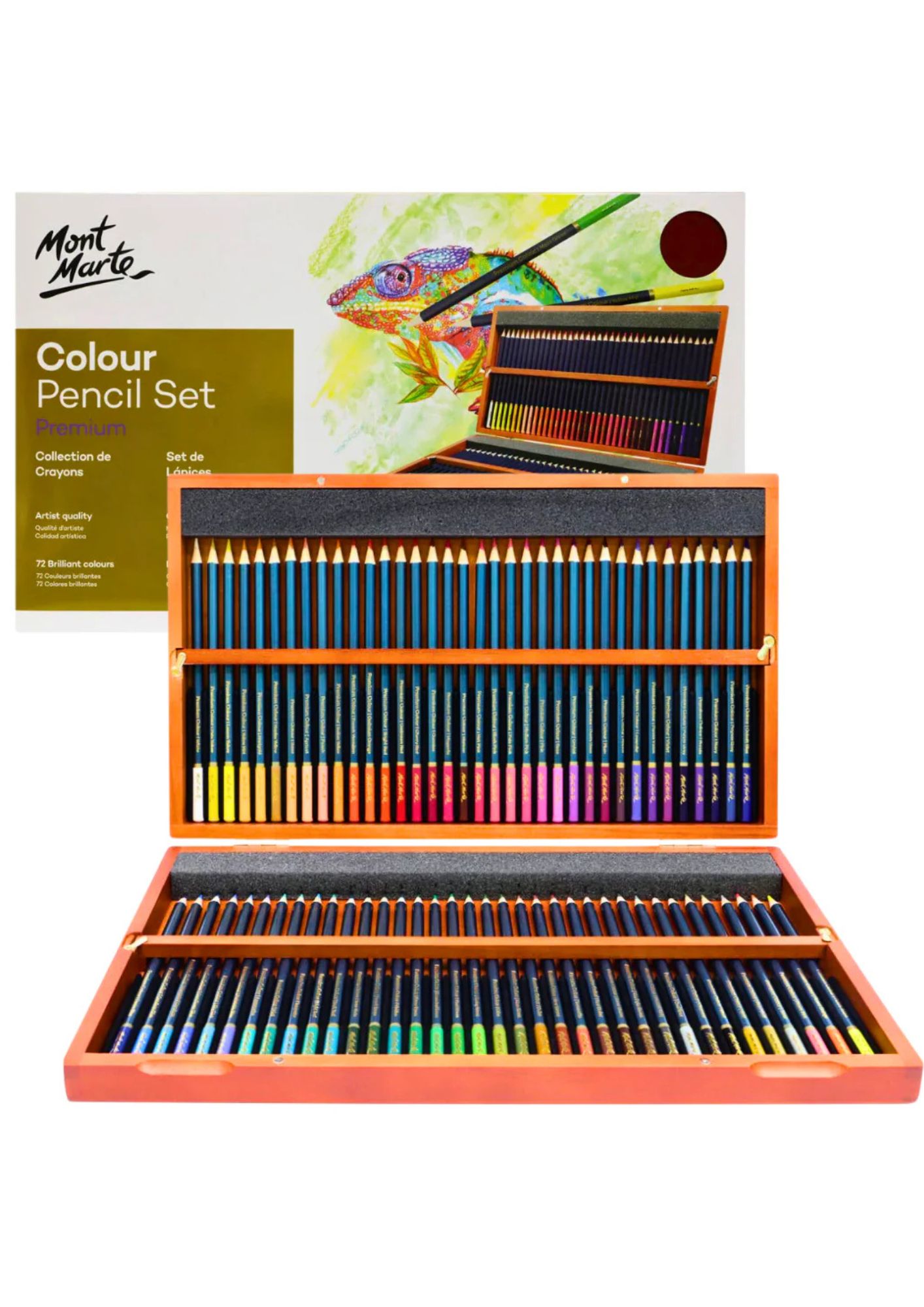Mont Marte Colour Pencils Box Set 72pc