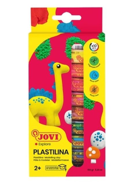 Pâte à Modeler Jovi Plastilina - Boîte de 10 Bâtons