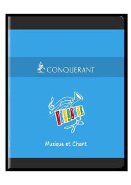 Cahier musique 17x22 cm 48 pages - CONQUERANT