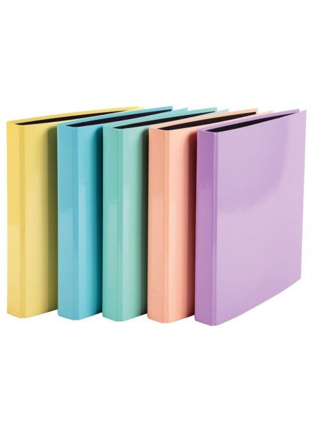 Classeur 4 anneaux A4 couleurs Pastel Trendy