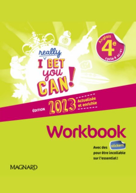 I Really Bet You Can! Anglais 4e - Workbook (2023)