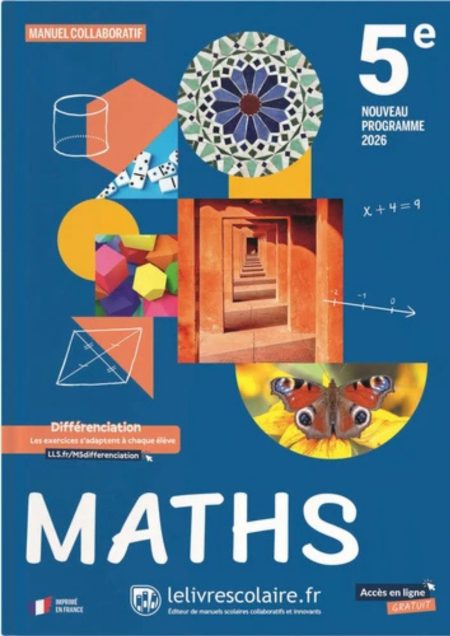 Mathématiques 5e. Manuel Edition 2026