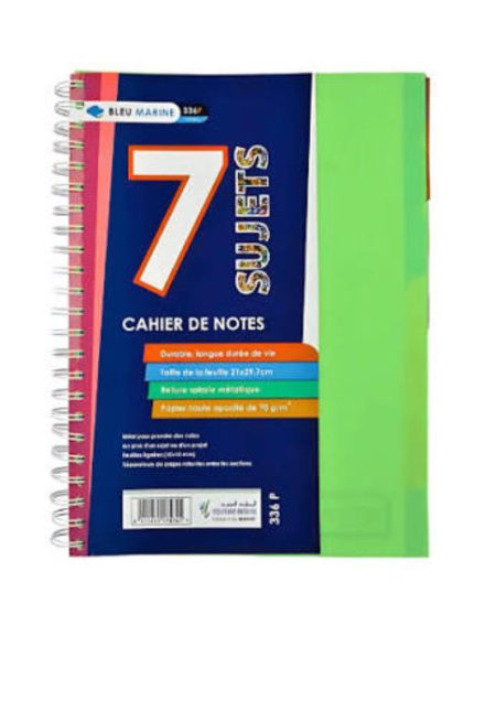 Cahier de Notes 7 Sujets Liberta